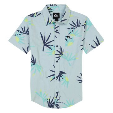 Quiksilver Big Boys' Palms Classic Short Sleeve Woven Shirt