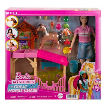 Barbie Mysteries The Great Horse Chase Pony And Accessories