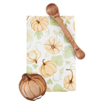 Mud Pie Orange Pumpkin Towel