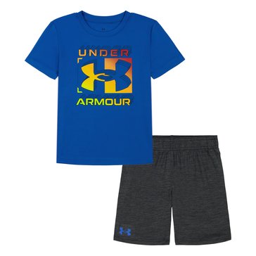 Under Armour Toddler Boys' Logo Card Tee and Shorts Sets