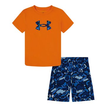 Under Armour Little Boys' Printed Tee And Short Set