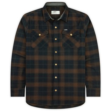 Jetty Men's Breaker Flannel Long Sleeve Lightweight Plaid Shirt