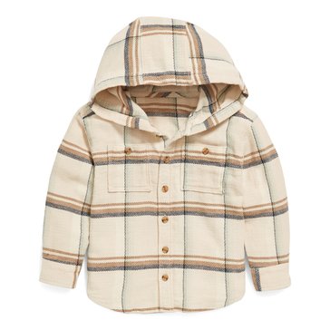 Old Navy Toddler Boys' Long Sleeve Hooded Flannel Top