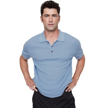 Banana Republic Men's Herringbone Short Sleeve Polo