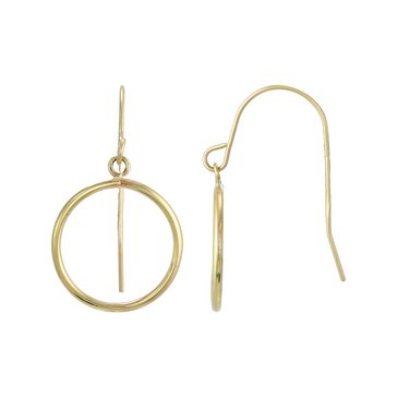 Double Circle Dangle Earrings