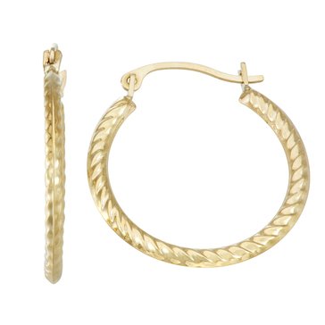 Textured Hoop Earrings