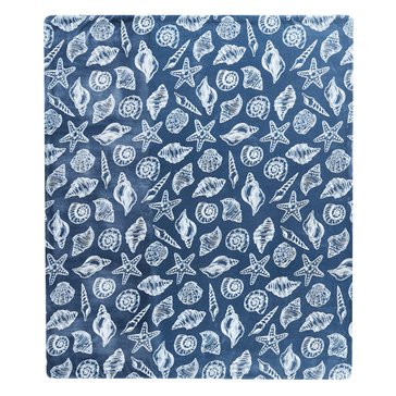 Harbor Home Seashells Oversized Throw