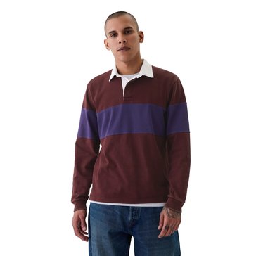 Gap Men's Long Sleeve Heritage Rugby Shirt