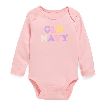 Old Navy Baby Girls' Long Sleeve Logo Graphic Top