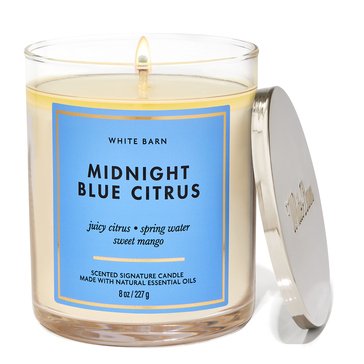 Bath & Body Works Midnight Blue Citrus Core Tumbler Single Wick Candle