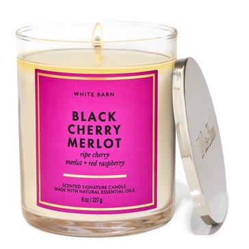 Bath & Body Works Black Cherry Merlot Core Tumbler Single Wick Candle