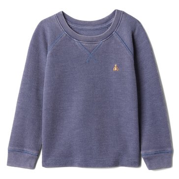 Gap Toddler Boys Long Sleeve Texture Crew Shirt