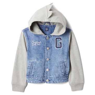 Gap Baby Boys Dino Hooded Denim Jacket