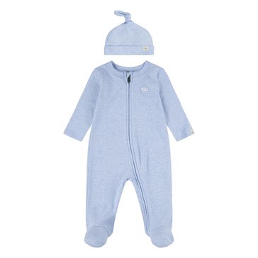 Levi's Baby Boys' Footed Coverall Hat Set