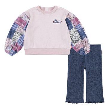 Levi's Baby Girls' Crew Flare Leg Denim Set