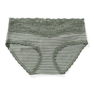 Aerie Women's Superchill Cotton Eyelash Lace Boybrief Underwear