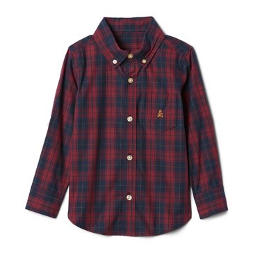 Gap Toddler Boys' Long Sleeve Poplin Flannel