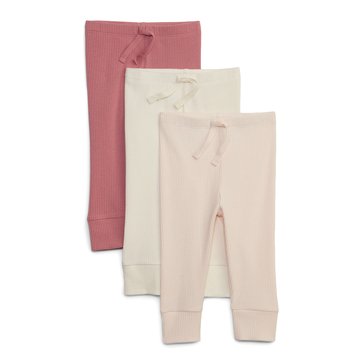 Gap Baby Girls' Ribbed Pants 3-Pack