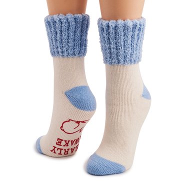 Legale Women's Bearly Awake Crew Socks