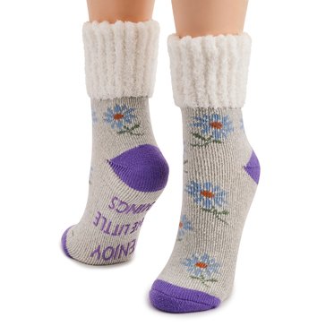 Legale Women's Enjoy the Little Things Crew Socks