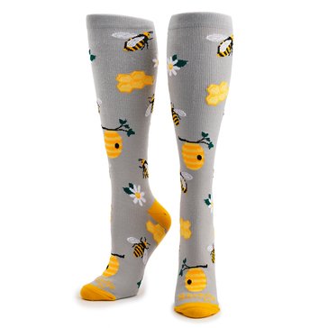 Legale Women's Honey Bee Compression Knee High Socks