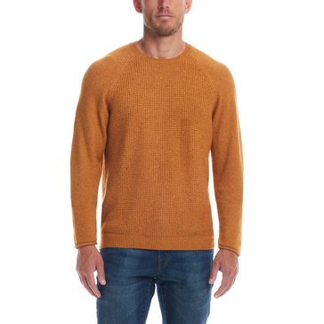 Weatherproof Men's Donegal Waffle Lightweight Crew Sweater 