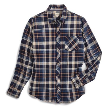 Eight Bells Men's Long Sleeve Unlined Flannel Shirt