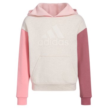 Adidas Big Girls' Colorblock Fleece Hoodie