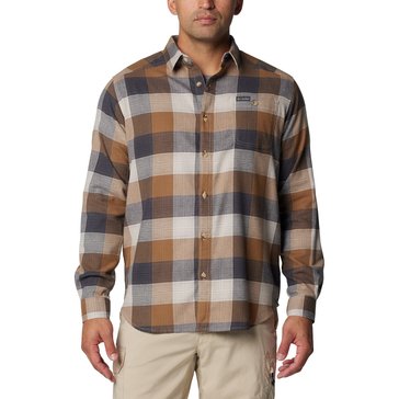 Columbia Men's Cornell Woods Flannel Plaid Long Sleeve Shirt