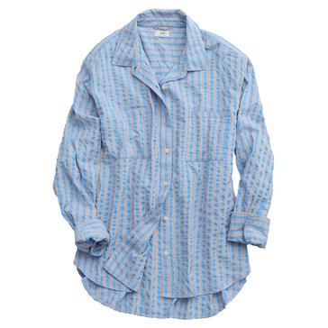 Aerie Women's Searsucker Buttondown Pajama Shirt