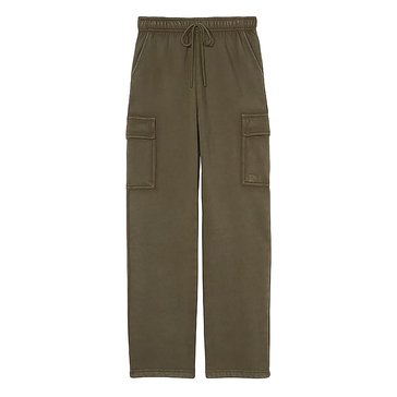 Victoria's Secret PINK Women's Fleece Straight Cargo Pants