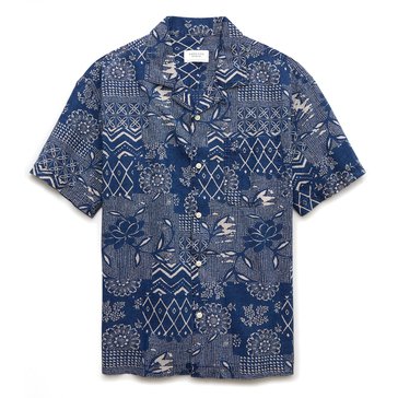 AE Men's Printed Button-Up Poolside Shirt