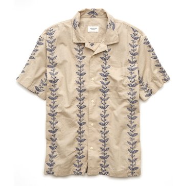 AE Men's Striped Button-Up Poolside Shirt