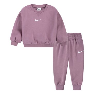 Nike Baby Girls' Essential Fleece Crew Set