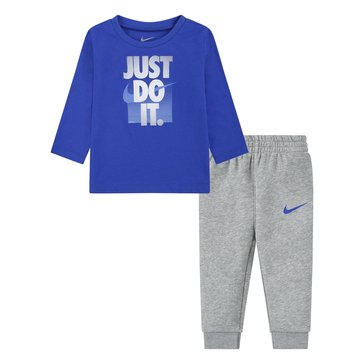 Nike Baby Boys' Just Do It Long Sleeve Tee Set