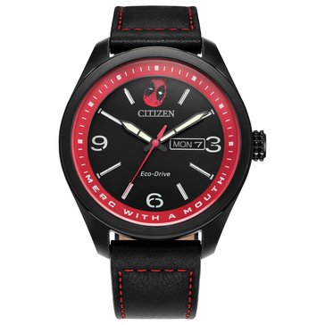 Citizen x Marvel Men's Here Comes Deadpool Strap Watch