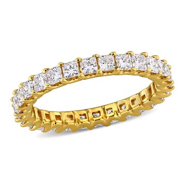 Created Forever 2 cttw Princess Cut Lab Grown Diamond Eternity Ring