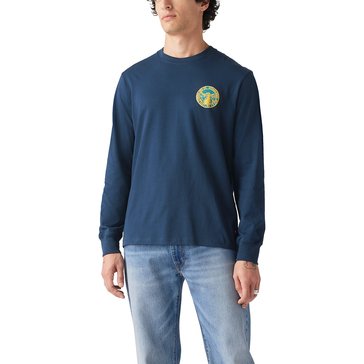 Levi's Men's Long Sleeve Nature Crest Relaxed Graphic Crew Sweatshirt