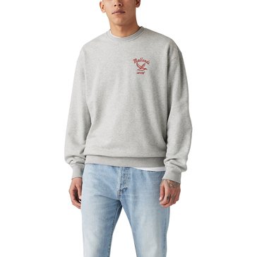 Levi's Men's Long Sleeve Mallard Relaxed Graphic Crew Sweatshirt 