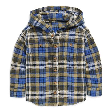 Old Navy Baby Boy Long Sleeve Hooded Flannel Top