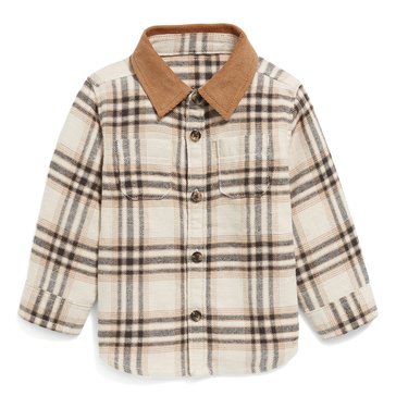 Old Navy Baby Boy Corduroy Collar Flannel Top