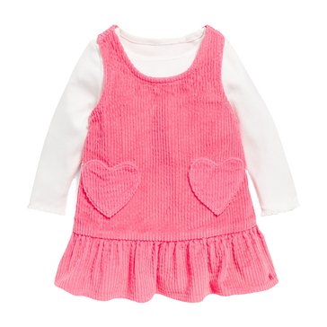 Old Navy Baby Girl Pinafore Dress Set