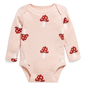 Old Navy Baby Girl Long Sleeve Mushroom Print Top