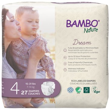 Bambo Nature Dream Eco-Friendly Diapers, 27-Count