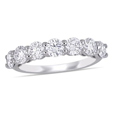 Created Forever 1 3/4 cttw Lab Grown Diamond Semi-Eternity Anniversary Band