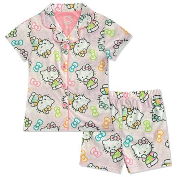 Hello Kitty Big Girls' 2-Piece Coat Sleep Sets