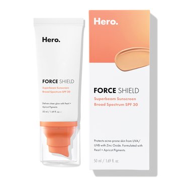 Hero Cosmetics Force Shield SPF 30 Apricot Sunscreen