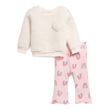 Old Navy Baby Girl Sherpa Pullover Legging Set