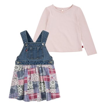 Levi's Toddler Girls' Patchwork Skirtall Tee Sets