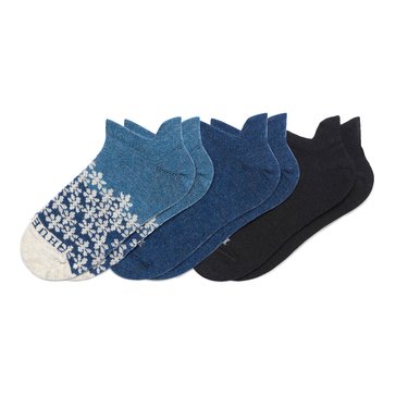 Hue Women's Wool Blend Tab Socks 3-Pack